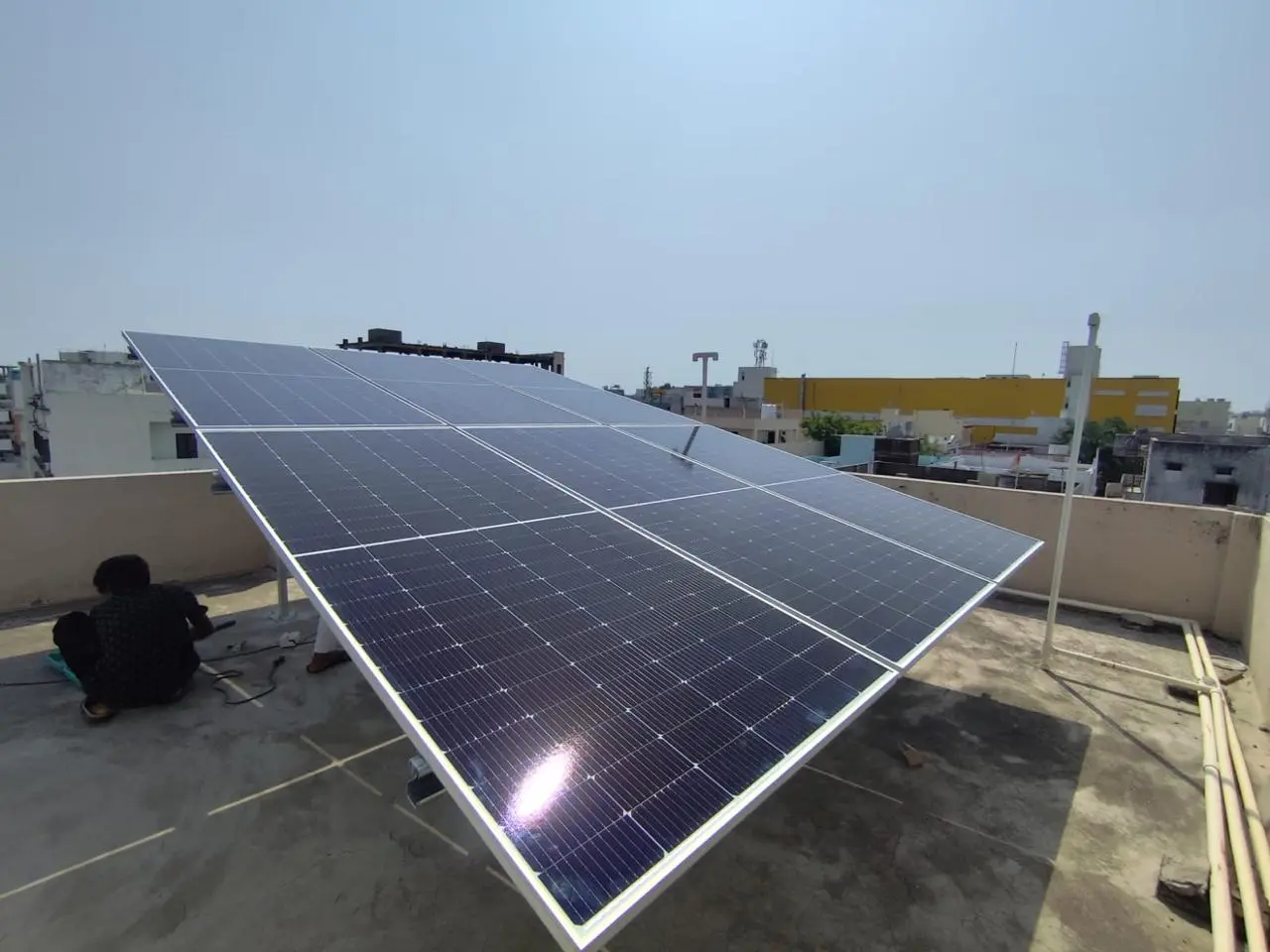 Solar installation by our engineers